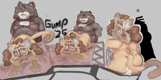 ambiguous_gender anthro bodily_fluids cum duo eyewear genital_fluids genitals glasses grey_background hot_dogging leaking_cum male nude penis sex simple_background tail tongue tongue_out wearing_glasses guddlegump cat_city pannonia_filmstudio nero_von_schwarz domestic_cat felid feline felis mammal siamese_cat 2025 hi_res signature