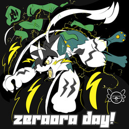 4_fingers claws clothing fangs fingers male open_mouth sparks teeth text torn_clothing transformation lightfurdragon nintendo pokemon pokemon-specific_day zeraora_day astrail felid feline felis generation_7_pokemon legendary_pokemon mammal pokemon_(species) shiny_pokemon zeraora 1:1 2025 absurd_res artist_name dated english_text full-length_portrait hi_res portrait restricted_palette