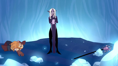animal_costume anime_style beard clothed clothing detailed_background duo facial_hair femboy fire german_accent hair humanoid_pointy_ears lip_sync long_hair male not_furry open_mouth pointy_ears purple_body purple_skin scene_interpretation standing walking white_hair mecha-bunny griffin_mcelroy_(va) the_adventure_zone the_mcelroy_family gundren_rockseeker magic_brian anatid anseriform anserine arachnid arthropod avian bird drow dwarf elf goose human humanoid mammal spider 16:9 2017 2d_animation animated digital_media_(artwork) frame_by_frame hi_res short_playtime sound video voice_acted widescreen
