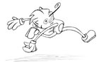 anthro clothing featureless_crotch gloves handwear long_arms long_legs male mouth_closed running side_view solo bucklebunny sega sonic_the_hedgehog_(series) sonic_the_hedgehog monochrome sketch