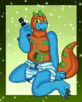 anthro claws clothed clothing diaper hitachi_magic_wand inflatable looking_at_viewer male markings pattern_diaper sex_toy simple_background sitting smile solo vibrator wand_vibrator wearing_diaper birthdefectboi rex_(zoran) animate_inanimate dinosaur living_inflatable prehistoric_species reptile scalie theropod tyrannosaurid tyrannosauroid tyrannosaurus tyrannosaurus_rex 4:5 absurd_res hi_res