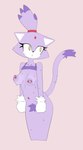 anthro areola black_nose bodily_fluids bottomless clothed clothing eyelashes female forehead_gem front_view fur gem gloves handwear navel navel_piercing nipple_piercing nipples piercing pubes purple_areola purple_background purple_body purple_clothing purple_fur purple_nipples purple_pubes purple_topwear raised_clothing raised_topwear simple_background solo sweat sweatdrop topwear white_body white_clothing white_fur white_gloves white_handwear wide_hips yellow_eyes miliandpaint sega sonic_the_hedgehog_(series) blaze_the_cat domestic_cat felid feline felis mammal absurd_res hi_res