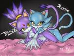 all_fours blaze_the_cat blue_fur cat duo feline female fur lesbian looking_at_viewer lying mammal on_side open_mouth original_character purple_fur rx-wolfblade sega sonic_(series) yellow_eyes
Rating: Questionable
Score: 0
User: Jatix
Date: March 11, 2014