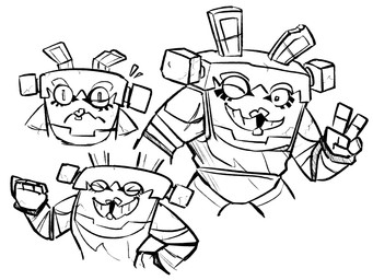 4_fingers anthro arms_bent black_eyes bracelet clothed clothed_anthro clothed_female clothing eyelashes eyes_closed female fingers fist frowning_at_viewer gesture hand_gesture hand_on_hip hand_on_own_hip jewelry leotard lips long_ears looking_at_viewer muscular muscular_anthro muscular_female noseless notched_ear pigtails simple_background solo standing teeth tooth_gap toothy_smile v_sign white_background worried_look altermentality mario_plus_rabbids_sparks_of_hope raving_rabbids rayman_(series) ubisoft bedrock_(mario_plus_rabbids) lagomorph mammal rabbid 2023 4:3 digital_drawing_(artwork) digital_media_(artwork) english_description monochrome multiple_scenes shaded