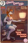 anthro breasts camera clothing computer electronics feet female female_symbol gender_symbol hair hindpaw male_symbol navel paws solo symbol text under_boob webcam elie-s_den linahusky canid canine canis domestic_dog husky mammal nordic_sled_dog spitz 2024 absurd_res comic cover cover_art cover_page english_text hi_res magazine_cover url