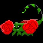 ambiguous_gender black_sclera flower green_body green_tail plant red_rose rose_(flower) solo tail venom direphon_(artist) apacies_(game) fakemon arachnid arthropod scorpion scrose_(apacies) 1:1 alpha_channel low_res