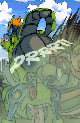 autobot butt decepticon degradation disgust fart humiliation humor machine male mecha monobutt size_difference slapstick tongue tongue_out toony joesanchez hasbro takara_tomy transformers transformers:_robots_in_disguise_(2015) transformers_aligned_continuity dinobot grimlock takara amphibian cybertronian dinobot_(species) dinosaur frog mammal porcupine prehistoric_species reptile robot rodent saurischian scalie theropod tyrannosaurid tyrannosauroid tyrannosaurus tyrannosaurus_rex hi_res story_at_source