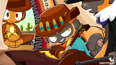 anal anal_fluids anal_penetration anthro anthro_on_anthro anthro_penetrated anthro_penetrating anthro_penetrating_anthro anthro_penetrating_male audible_ejaculation balls balls_deep banana being_watched black_body black_fur blue_bottomwear blue_clothing blue_kerchief blue_pants bodily_fluids bottomwear bottomwear_down bouncing_butt breasts brown_clothing brown_eyes brown_gloves brown_handwear brown_hat brown_headwear butt clenched_teeth clothed clothing cowboy_hat cum cum_in_ass cum_inside eating eating_food ejaculation erection eyelashes female female_anthro food fruit fur gay_in_front_of_girls genital_fluids genitals gloves grey_balls grey_body grey_fur grey_perineum grin group gun handwear hat hat_only headgear headgear_only headwear headwear_only holding_gun holding_object holding_ranged_weapon holding_weapon intraspecies kerchief looking_at_another looking_pleasured lying male male/male male_anthro male_penetrated male_penetrating male_penetrating_anthro male_penetrating_male medium_breasts moan mostly_nude nipples on_side open_mouth orgasm pants pants_down partially_clothed penetration penile penile_penetration penis penis_in_ass perineum pink_nipples pink_penis plant pubes ranged_weapon scar sex sex_after_cumming smile smirk sound_effects standing t_square_position teepee teeth trio vein veiny_penis voyeur weapon yellow_body yellow_fur canaryprimary interstellar_incubus_(va) nami955_(va) bloons_tower_defense ninja_kiwi dart_monkey_(bloons) desperado_(bloons) haplorhine mammal monkey primate 16:9 2025 2d_animation animated hi_res long_playtime sound voice_acted webm widescreen