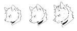 age_progression anthro collar ear_piercing eyebrow_piercing facial_piercing fur hair looking_away male piercing solo young young_male pu94_d1de4c arknights hypergryph studio_montagne spot_(arknights) hyena mammal spotted_hyena 2023 hi_res monochrome