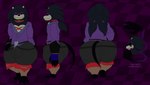 anthro barefoot big_bulge big_butt biped black_claws bulge butt claws clothing feet femboy huge_butt long_tail male male_anthro side_view solo tail tentacle_claws tentacles thick_thighs alythewolfcat sega sonic.exe_(creepypasta) sonic_the_hedgehog_(series) sonic.exe xohar demon eulipotyphlan hedgehog mammal absurd_res hi_res model_sheet