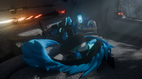 4_horns anthro big_tail facial_horn fur glowing glowing_body glowing_fur horn light male moonlight multi_horn nose_horn paws sleeping solo tail lukoatmos bethesda_game_studios dark_souls elden_ring fallout fromsoftware god_of_war half-life_alyx helldivers microsoft portal_(series) skyrim sony_corporation sony_interactive_entertainment subnautica the_elder_scrolls unknown_worlds_entertainment valve luko_atmos wickerbeast 16:9 animated blender_(artwork) blender_cycles_(artwork) digital_media_(artwork) hi_res long_playtime no_sound video widescreen