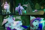 3:2 3d_(artwork) absurd_res anthro anthrofied arthropod bckiwi changeling comic dialogue digital_media_(artwork) duo english_text equid equine female friendship_is_magic genitals hasbro hi_res horn mammal my_little_pony mythological_creature mythological_equine mythology nipples nude princess_cadance_(mlp) pussy tail text twilight_sparkle_(mlp) winged_unicorn wings