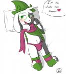 anthro blush bulge clothed clothing dialogue eyewear footwear fur glasses heart_symbol legwear lying male on_back panties simple_background socks solo speech_bubble text underwear white_background white_body white_fur young young_anthro yosshidoragon deltarune undertale_(series) ralsei bovid caprine darkner goat mammal 2018 digital_media_(artwork) english_text hi_res signature