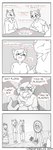 2019 absurd_res anthro blush bottomwear bouquet breasts canid canine canis canisfidelis cheek_tuft clothed clothing comic covering covering_mouth covering_own_mouth covering_self dialogue digital_drawing_(artwork) digital_media_(artwork) domestic_dog domestic_ferret dress english_text eye_through_hair eyebrow_through_hair eyebrows eyes_closed facial_tuft female flower flower_bouquet fox funeral furniture gesture group hair half-closed_eyes hand_behind_back handkerchief hi_res hoodie humor kerchief looking_at_another male mammal monochrome mustelid musteline narrowed_eyes neck_tuft open_mouth pants plant salute shirt_grab short_hair simple_background sitting speech_bubble table teeth text tongue topwear translucent translucent_hair true_musteline tuft weasel yelling
