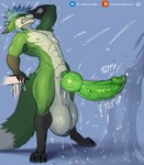 abs animal_genitalia animal_penis anthro aroused athletic balls big_balls big_penis blush bodily_fluids canine_genitalia canine_penis dripping excessive_genital_fluids excessive_precum genital_fluids genitals heavy_balls huge_penis hyper hyper_genitalia hyper_penis knot knotted_penis leaking_precum male musclular_male muscular penis precum precum_drip solo tail teeth thick_thighs vein veiny_penis umbraunderscore canid canine fox mammal hi_res