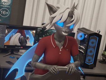 accident accidental_exposure ak-47 ak_platform anthro anus assault_rifle barely_visible_genitalia black_body black_fur blue_eyes blue_fingernails blue_nails blue_wings camera cellphone chair clothed clothing coin colored_nails computer computer_keyboard desk electronics female figurine fingernails fur furniture genitals glowing glowing_anus glowing_eyes glowing_genitalia glowing_vulva glowing_wings gun hair horn horn_jewelry horn_ring jewelry looking_at_viewer military_helmet monitor nails oblivious panties phone poster ranged_weapon red_clothing red_shirt red_topwear rgb_lighting rifle ring_(jewelry) screen shirt smartphone smile solo table tail tape text topwear underwear upskirt usb_drive vulva weapon webcam whiskers white_button_(fastener) white_hair white_tail wings yellow_eyes jacob_lhh3 discord_(app) escape_from_tarkov friendship_is_magic hasbro my_little_pony nvidia dragonfly_(jacob_lhh3) changeling_(mlp) domestic_cat felid feline felis humanoid mammal 3d_(artwork) 4:3 absurd_res digital_media_(artwork) english_text hi_res