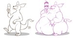 anthro belly big_belly big_butt butt dessert food fur half-closed_eyes hand_on_belly holding_food holding_ice_cream holding_ice_cream_cone holding_object ice_cream ice_cream_cone male morbidly_obese morbidly_obese_anthro morbidly_obese_male narrowed_eyes nude obese obese_anthro obese_male overweight overweight_anthro overweight_male raised_tail sitting solo standing tail thick_arms thick_thighs walking weight_gain whiskers wide_eyed wide_hips dragontzin the_moomins sniff_(moomin) kangaroo macropod mammal marsupial 2022 hi_res