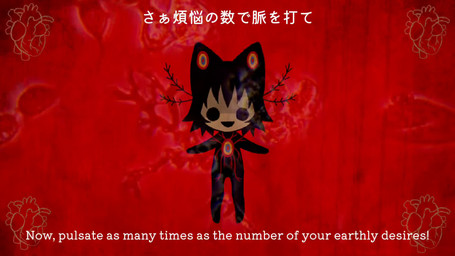 :d antennae_(anatomy) black_ears black_eyes black_hair chest_eye chibi chibi_inset colored_sclera empty_eyes hair heart_(organ) male male_humanoid monster_girl_(genre) music music_video open_mouth open_smile organs red_background red_sclera short_hair simple_background smile solo text vein jejejunum pest_(jejejunum) animal_humanoid humanoid proto-nethermare 16:9 2024 2d_animation animated english_text hi_res japanese_audio short_playtime sound subtitled video widescreen