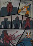 anthro bdsm bondage bound bulge canid canine clothing comic duo fangs fox game_show hi_res imminent_rape imminent_tentacle_rape male male/male mammal oldgreg onomatopoeia panicking reptile scalie snake sound_effects teeth tentacle_creature tentacles text viper