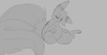 animal_genitalia autofellatio big_breasts big_tail bodily_fluids breast_milking breasts busty_feral equine_genitalia female feral flower fluffy fluffy_tail fur fur_markings genitals huge_breasts hyper hyper_breasts lactating legs_up markings masturbation milking_self multi_tail oral oral_masturbation penile penile_masturbation plant sitting solo spread_legs spreading tail sylic nintendo pokemon violet_(sylic) eeveelution equid equine generation_2_pokemon mammal pokemon_(species) umbreon