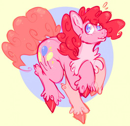 blue_eyes cutie_mark female feral fur hair hooves looking_at_viewer pink_body pink_fur pink_hair quadruped simple_background solo tail teeth tuft bileshroom friendship_is_magic hasbro my_little_pony pinkie_pie_(mlp) equid equine horse mammal pony 2019 hi_res