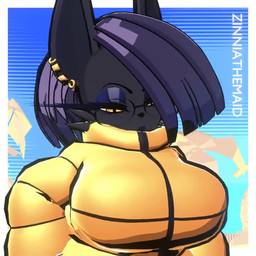 anthro areola bandage_on_hand big_breasts big_pubes bikini black_body black_fur black_lips black_pubes bouncing_breasts breasts cheek_tuft clothing ear_piercing ear_ring eyewear facial_tuft female fur glasses gold_(metal) gold_bikini gold_ear_ring gold_jewelry gold_necklace gold_ring hair hand_on_hip huge_breasts jacket jewelry lips markings mole_(marking) navel necklace nipple_outline palm_tree piercing plant presenting presenting_bikini presenting_breasts pubes purple_hair ring_piercing solo swimwear taped_arms taped_hands thick_thighs topwear tree tuft two-piece_swimsuit undressing undressing_self yellow_clothing yellow_eyes yellow_jacket_(clothing) yellow_topwear colonalcbplayer in_heat_(game) nile_(in_heat) domestic_cat felid feline felis mammal 1:1 3d_(artwork) 3d_animation animated digital_media_(artwork) no_sound short_playtime video
