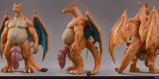 anthro anus balls big_balls big_penis genitals knot male membrane_(anatomy) membranous_wings penis scales solo spiked_penis spikes spikes_(anatomy) tail wings aquafreeze nintendo pokemon zharus_(aquafreeze) charizard generation_1_pokemon pokemon_(species) scalie 3d_(artwork) digital_media_(artwork) hi_res