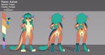 anthro biped butt feet female fur hair pawpads paws simple_background solo text pocketmob axiom_(pocketmob) vogex absurd_res digital_media_(artwork) english_text hi_res model_sheet