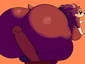 anthro big_breasts big_butt black_eyes breasts brown_body butt dildo female freckled_face freckles gloves_(marking) half-closed_eyes huge_breasts huge_butt huge_hips huge_thighs hyper hyper_butt markings narrowed_eyes nude sex_toy solo thick_thighs wide_hips anothercat animal_crossing nintendo sable_able eulipotyphlan hedgehog mammal hi_res