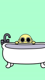 :3 ambiguous_gender anthro bath bathtub big_ears big_eyes biped bubble_bath bubble_bath_liquid claw_foot_bathtub faucet floppy_ears fur humor paws simple_background solo speech_bubble text yellow_body yellow_fur hmnprsn_(artist) kyrakupetsky sound_warning chikn_nuggit chikn_nuggit_(chikn_nuggit) canid canine canis domestic_dog mammal 2023 9:16 animated digital_media_(artwork) english_text hi_res short_playtime sound voice_acted webm male_(lore)