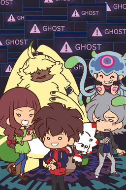 anthro brown_hair chibi female fur grey_hair grin group hair hair_over_eyes long_ears long_hair male smile tentacles yellow_body yellow_fur kiya9510 bandai_namco digimon digimon_ghost_game angoramon_(ghost_game) gammamon_(ghost_game) hiro_amanokawa jellymon_(ghost_game) kiyoshiro_higashimitarai ruri_tsukiyono angoramon digimon_(species) gammamon human humanoid jellymon lagomorph leporid mammal rabbit 2:3 colored hi_res