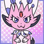 1:1 ambiguous_gender animated anthro claws feathers fur generation_4_pokemon hi_res ignisiumz jewelry kerolink licking nintendo pink_body pink_fur pokemon pokemon_(species) purple_eyes short_playtime solo tail tongue tongue_out vtuber weavile