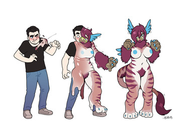 anthro base_one_layout basic_sequence beak biped black_hair blue_eyes bottomwear breast_growth breasts clothing denim denim_bottomwear denim_clothing digitigrade feathers female footwear gender_transformation goo_transformation growth hair human_to_anthro jeans linear_sequence male mtf_transformation naturally_censored navel nipples nude one_eye_closed one_row_layout pants pubes shirt shoes short_hair simple_background solo species_transformation standing surprised three_frame_image three_frame_sequence topwear transformation transformation_sequence white_background blackshirtboy mythology annaisha_(skacoon) avian gryphon human mammal mythological_avian mythological_creature 2018 hi_res sequence