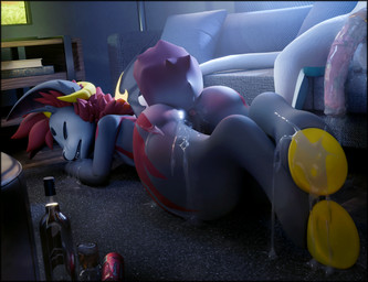 after_anal after_oral after_sex animal_genitalia animal_penis anthro balls big_penis black_border bodily_fluids border butt cum cum_drip cum_in_mouth cum_inside cum_on_hoof cum_on_penis dripping duo equine_genitalia equine_penis erection fur genital_fluids genitals lying_on_ground male male_penetrating nude on_ground open_mouth oral penetration penis sex lill_esp goobastera mammal 3d_(artwork) absurd_res blender_(artwork) digital_media_(artwork) hi_res