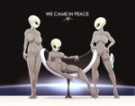 2013 alien black_eyes breasts chair clothed clothing female group looking_at_viewer nipples pose sitting skimpy smile space spotty_the_cheetah tight_clothing
Rating: Questionable
Score: 8
User: misspriss
Date: July 28, 2013