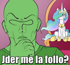 5_fingers black_eyes blue_mane blue_tail blush crown dialogue duo ethereal_hair ethereal_mane ethereal_tail eyelashes female feral fingers fur green_body green_skin headgear hooves horn male mane mane_over_eye multicolored_mane multicolored_tail pink_mane pink_tail pseudo_hair pseudo_mane regalia sitting tail teal_mane teal_tail text thinking tiara unicorn_horn white_body white_fur wings ather_os friendship_is_magic hasbro my_little_pony mythology anon princess_celestia_(mlp) equid equine human mammal mythological_creature mythological_equine winged_unicorn 2024 digital_drawing_(artwork) digital_media_(artwork) hi_res impact_(font) meme spanish_text translated