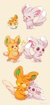 ambiguous_gender baby blush duo eggshell evolutionary_family feral fur grey_body grey_fur hug orange_body orange_fur simple_background tails_touching young shiimi_kro nintendo pokemon generation_5_pokemon generation_9_pokemon mammal minccino pawmi pawmo pawmot pokemon_(species) absurd_res hi_res signature