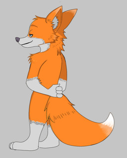 anthro arm_tuft fur grey_arms grey_background grey_body grey_ears grey_fur grey_legs grey_nose happy inner_ear_fluff male multicolored_body multicolored_fur multicolored_tail narrowed_eyes nude orange_arms orange_body orange_ears orange_fur orange_legs orange_tail pose simple_background smile solo standing tail tuft white_body white_fur white_tail mortowl third-party_edit disney zootopia fan_character pseudofox canid canine fox mammal digital_media_(artwork) full-length_portrait portrait nonbinary_(lore) trans_(lore) trans_woman_(lore)