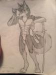 abs biceps black_fur canine dawn_walker fur furry_tail grey_fur katana knife looking_at_viewer male mammal muscles necklace nude sebastian_veins sketch smile sword tattoo tribal weapon wolf
Rating: Questionable
Score: 1
User: DawnWalker
Date: April 05, 2014