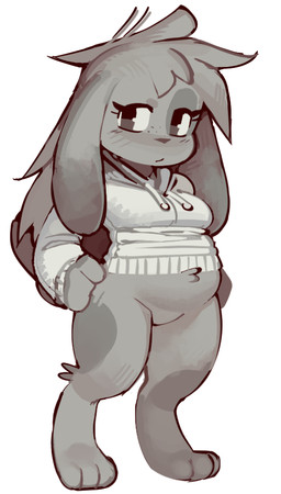 3_toes anthro barefoot bottomless clothed clothing digitigrade feet female jacket paws simple_background solo toes topwear white_background wamudraws lagomorph mammal digital_media_(artwork)