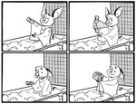 anthro appliance attempted_suicide bath bathing bathtub border bubble_bath comic_panel cord defeated frustrated humor implied_suicide joke kitchen_appliance male sad shampoo shampoo_bottle smile solo suicide_attempt toaster toaster_bath white_border kristalkarma danglebat guess_i'll_die dan_(danglebat) bat mammal absurd_res comic hi_res meme monochrome