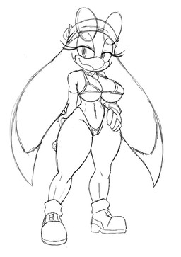 anthro beak big_breasts bikini breasts clothing eyelashes eyewear eyewear_on_head female footwear gloves hand_on_hip handwear kerchief looking_at_viewer navel non-mammal_breasts non-mammal_navel shoes simple_background smile solo sunglasses sunglasses_on_head swimwear thick_thighs two-piece_swimsuit wearing_sunglasses white_background wide_hips blackchaos64 sega sonic_riders sonic_the_hedgehog_(series) wave_the_swallow avian bird hirundinid oscine passerine swallow_(bird) hi_res monochrome