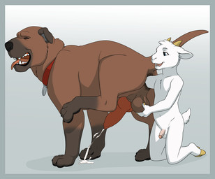 3_fingers anal anal_fisting anal_orgasm anal_penetration animal_genitalia animal_penis anthro anthro_on_feral ball_fondling ball_size_difference balls bestiality biped blue_border bodily_fluids border brown_balls canine_genitalia canine_penis circumcised cum cum_on_ground deep_fisting duo ejaculation erection feral fingers fisting fondling genital_fluids genitals half-erect hands-free hooves humanoid_genitalia humanoid_penis knot larger_feral larger_male looking_pleasured lost_my_keys male male/male male_on_feral nude orgasm orgasm_face penetration penis penis_size_difference quadruped sex shota size_difference small_penis smaller_anthro smaller_male white_balls young young_anthro young_male holly_marie_ogburn jayjay bovid canid canine canis caprine domestic_dog goat mammal