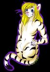 athletic athletic_male femboy leucistic male outline simple_background solo transparent_background mandasaur nyla_(whitekitteh) felid mammal pantherine tiger alpha_channel