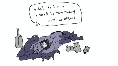 anthro beverage_can blue_body blue_ears blue_eyebrows blue_fur blue_hair blue_tail bodily_fluids bottle bottomwear breasts cleavage clothed clothed_anthro clothed_female clothing container crossed_arms emoji_description eyebrows eyes_closed female female_anthro fur gloves_(marking) hair leg_markings lying markings on_side open_mouth simple_background socks_(marking) solo speech_bubble tail tears text topwear white_background puppy_in_space mini_(puppy_in_space) canid canine canis domestic_dog mammal 2025 digital_drawing_(artwork) digital_media_(artwork) english_text handwritten_text hi_res