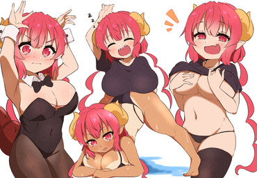 ass_up big_breasts bikini breasts bunny_costume cleavage clothed clothing clothing_lift costume cute_fangs fangs female horn humanoid_pointy_ears jack-o'_pose legwear navel pointy_ears pose segmented_tail shirt shirt_lift shortstack skimpy sleeping solo suntan swimwear tail tan_body tan_line teeth thigh_highs thong topwear two-piece_swimsuit under_boob underwear wa_ki_ya_ku miss_kobayashi's_dragon_maid mythology ilulu animal_humanoid dragon dragon_humanoid horned_humanoid humanoid mythological_creature mythological_scalie scalie tailed_humanoid