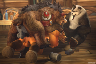 alcohol all_fours anal anal_penetration animal_genitalia animal_penis anthro anthro_on_feral anthro_penetrated anus backsack ball_sniffing balls barazoku bestiality beverage big_balls big_penis black_body black_fur blue_eyes bodily_fluids brown_body brown_fur brown_penis butt canine_genitalia canine_penis claws dark_penis doggystyle dominant dominant_male druid drunk duo_focus equine_genitalia equine_penis erection fangs feet feral feral_druid feral_penetrating feral_penetrating_anthro from_behind_position fur genital_fluids genitals group group_sex hooves interspecies knot magic_user male male/male male_on_anthro male_on_bottom male_on_feral male_on_top male_penetrating mounting nude on_bottom on_top paws penetration penis precum public rear_view sex sniffing submissive submissive_male substance_intoxication tavern teeth threesome tribal_spellcaster trio warpaint white_body white_fur averyhyena blizzard_entertainment warcraft bear bovid bovine mammal pandaren tauren 2020 3:2 3d_(artwork) digital_media_(artwork) hi_res source_filmmaker_(artwork)