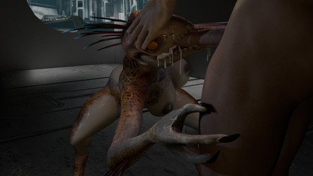 anthro anthro_focus anthro_penetrated arm_quills big_penis bodily_fluids breasts city city_background close-up crouching crouching_oral_position cum cum_in_mouth cum_inside digitigrade duo faceless_character faceless_human faceless_male fellatio female female_anthro female_focus female_on_human female_penetrated genital_fluids genitals hand_on_head hand_on_leg hand_on_partner's_head hand_on_partner's_thigh hand_on_thigh human_on_anthro human_penetrating human_penetrating_anthro human_penetrating_female interspecies light_body light_skin male male/female male_human male_on_anthro male_penetrating male_penetrating_anthro male_penetrating_female nipples non-mammal_breasts nude oral penetration penile penis penis_in_mouth pupils quill_hair saliva saliva_string scales sex slit_pupils solo_focus tan_body tan_scales xenophilia yellow_eyes vektrie halo_(series) microsoft xbox_game_studios alien human ibie'shan kig-yar mammal reptile scalie 3d_(artwork) alternate_version_at_source colored digital_media_(artwork) hi_res