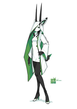 anthro bangs black_nose clothing female green_eyes hair hair_over_shoulder high_collar horn legwear long_hair long_sidelocks mandarin_collar side_bangs smile snout solo stand_up_collar stockings tail tapering_snout text tyson_tan spirit_animals_in_disguise libbie_the_spirit_oryx libbie_the_spirit_oryx_(anthro_form) antelope arabian_oryx bovid grazing_antelope mammal oryx 2022 2025 absurd_res chinese_text english_text hi_res
