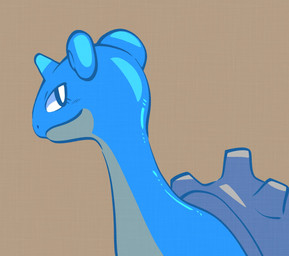 1_horn ambiguous_gender blue_body blue_eyes countershading eyelashes grey_shell horn long_neck looking_back mouth_closed multicolored_body shell simple_background solo tan_background tan_body white_background white_sclera momensarada nintendo pokemon generation_1_pokemon lapras pokemon_(species) 2022 bust_portrait colored hi_res portrait